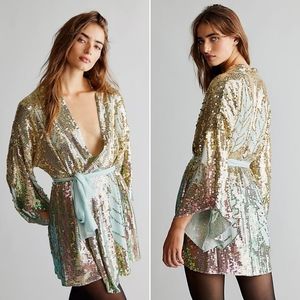 Free People x Jen's Pirate Booty ✨ Sunset Sequin Kimono Dress